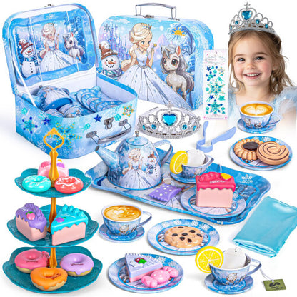 Tea Party Set for Little Girls, Princess Toy Gift