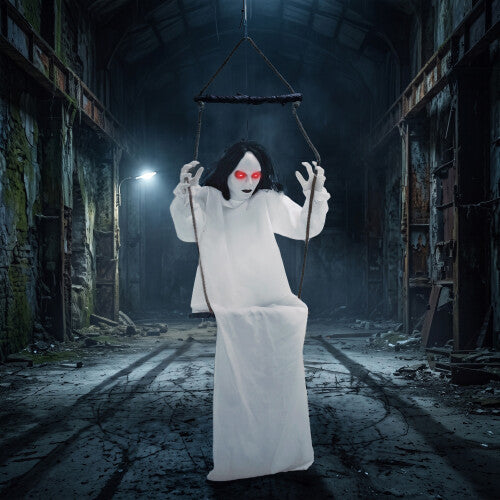 Animated Hanging Swing Ghost