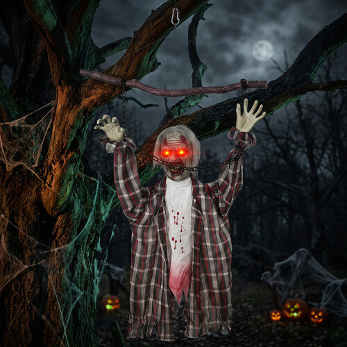 Hanging Animated Chained Zombie