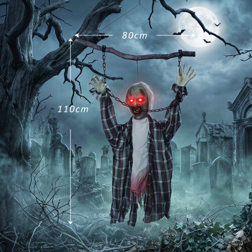 Hanging Animated Chained Zombie