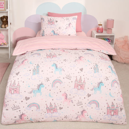 Pink Unicorn Duvet Set