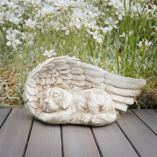 Dog Memorial Solar Light Stone Effect